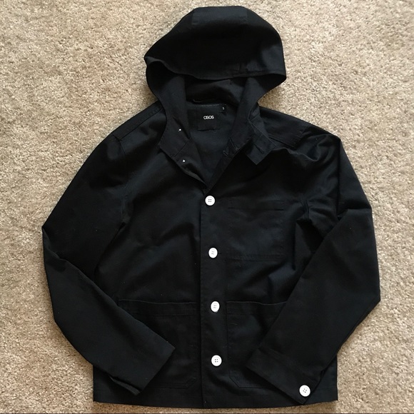ASOS Other - [ASOS] Men's Button-Up Hooded Utility Jacket 🖤